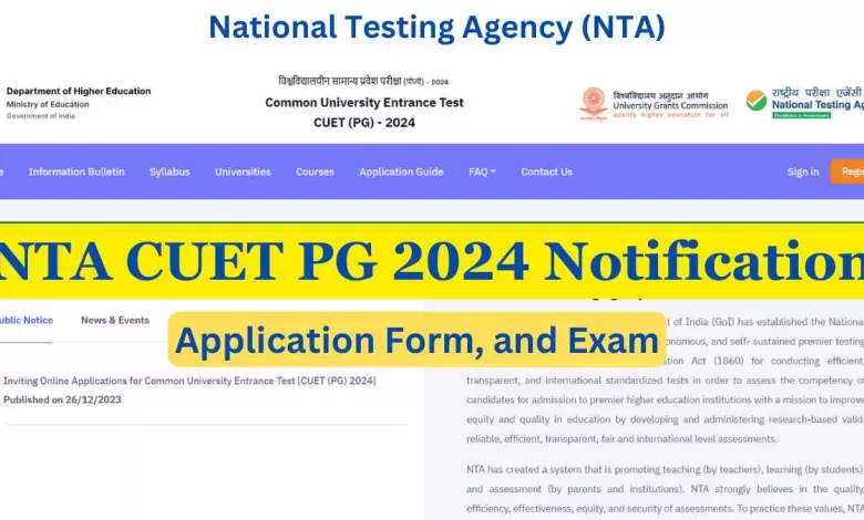 NTA CUET PG 2024 Notification